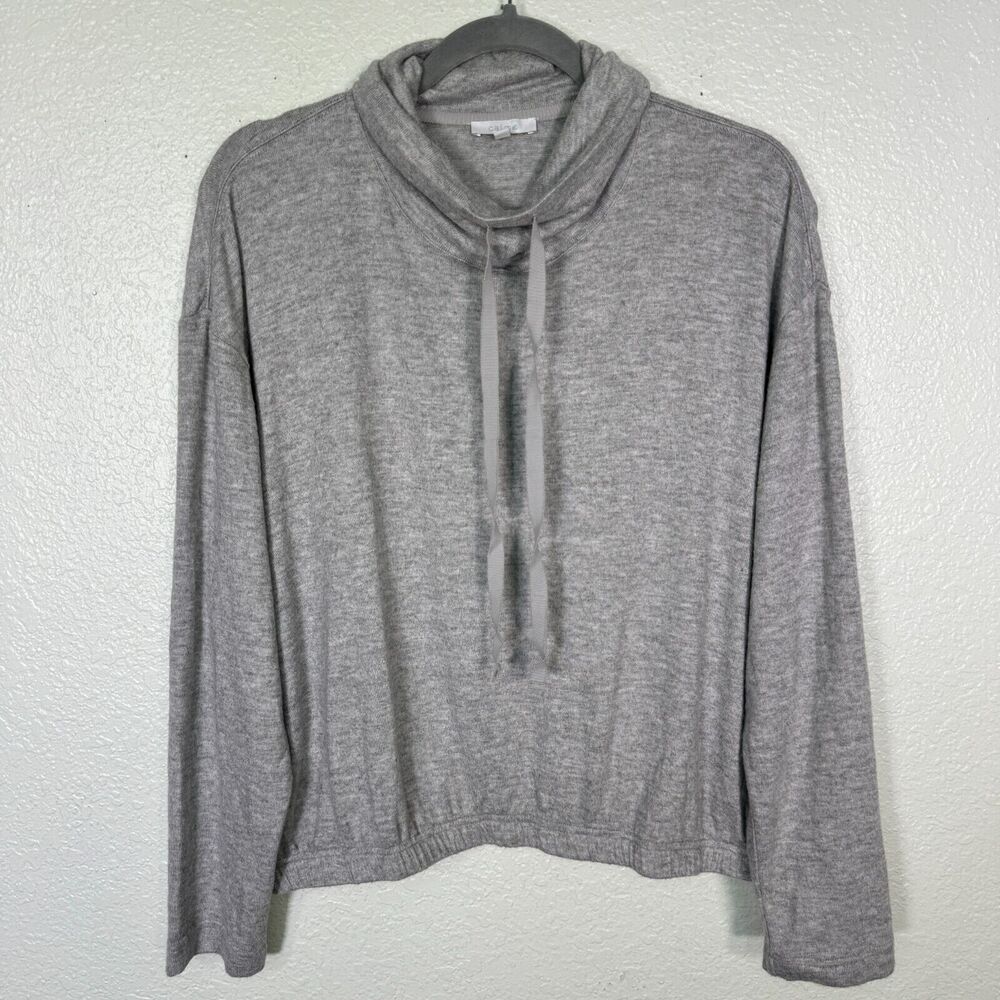 Johnny Was Calme Sweater Womens Large Hachi Mock Neck Pullover Lightweight Top L